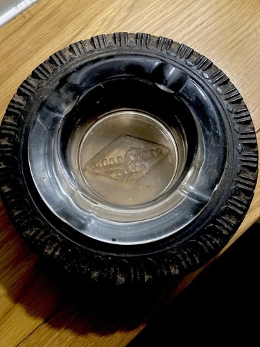 Vintage goodyear rubber tyre - vintage,