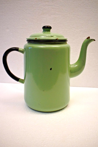 Vintage green enamel - vintage,