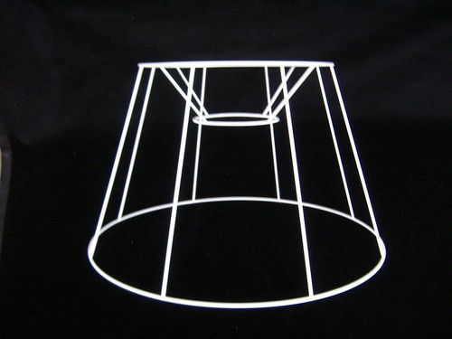 French drum wire lampshade - french,