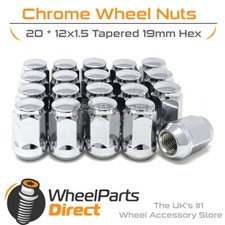 Wheel Nuts (20) 12x1.5 Chrome