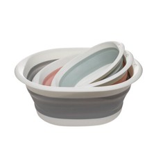 Foldable Multipurpose Basin Collapsible Washing Up Bowl Camping Sink Travel UK