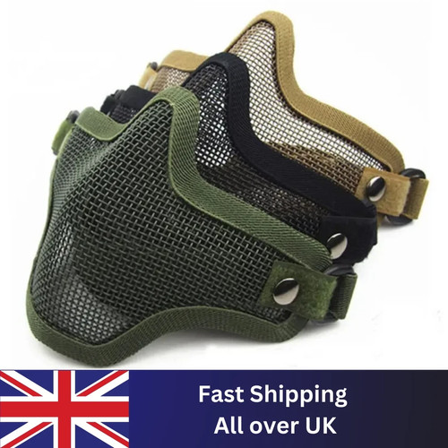 Tactical steel mesh - half, face