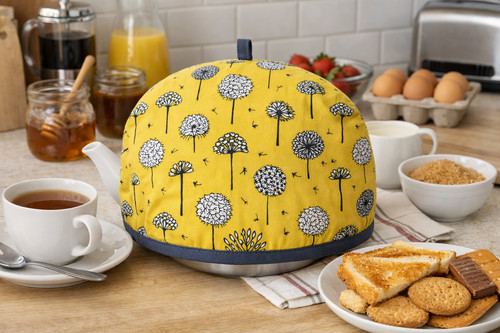 Tea cosy cotton dandelion - cotton,