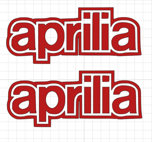 Aprilia vinyl logo - ,