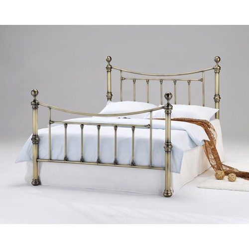 Charlotte brass metal bed 4ft6 - charlotte,