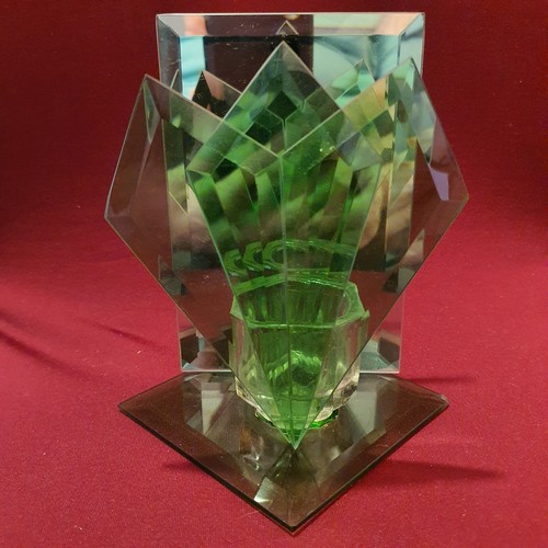 Vintage art deco emerald green - art,
