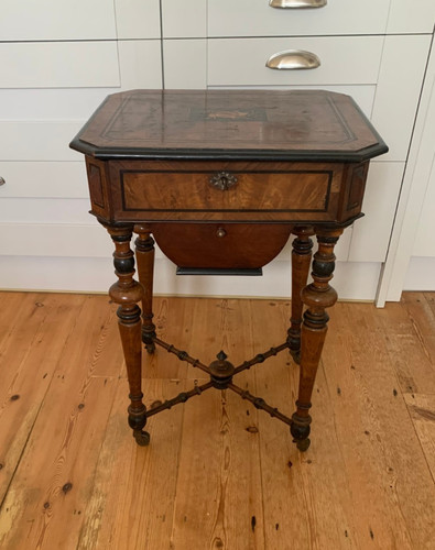 Victorian mahogany sewing - victorian,