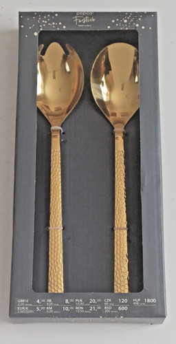 Salad cutlery set gold - set,