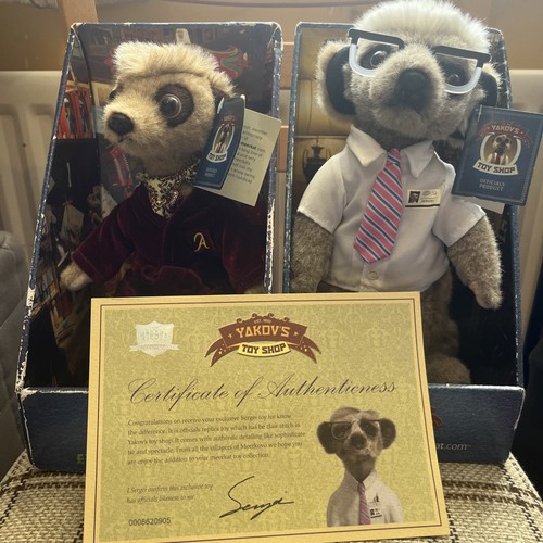 Meerkat soft toy bundle sergei - soft,