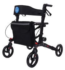 Lightweight Folding Rollator Walking Frame With Seat Mobility Walker Zimmer