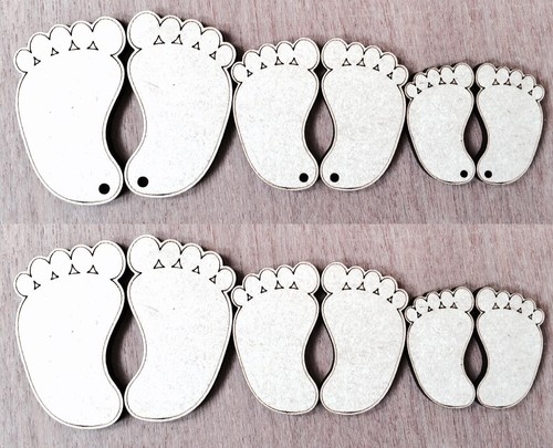 Laser cut baby foot feet - foot,