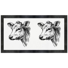 'Cow Portrait' Pet Feeding Mat (PM00031712)