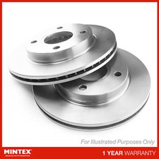 2x Brake Discs For Honda Civic