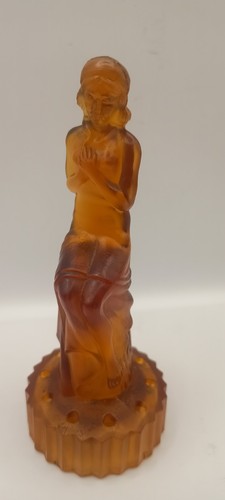 Art deco frosted - frosted, amber
