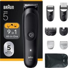 Braun Rifinitore All-in-One Series 5, Rasoio Elettrico Barba E Capelli 9In