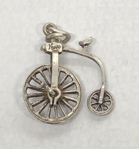 Vintage penny farthing charm - penny,