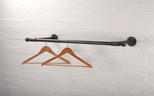 Wall mounted clothes rail - rail,