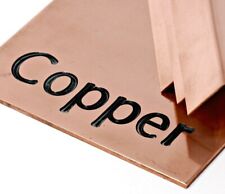 SGS COPPER SHEET Genuine Copper Sheet 0.9 Guillotine Cut Bespoke Sizes to order