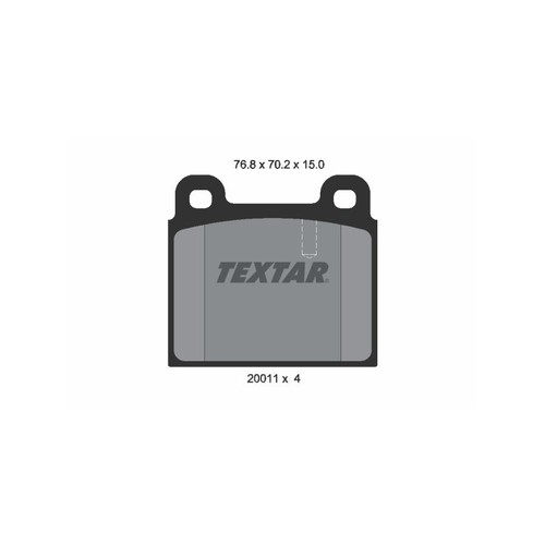 Textar 2001102 brake - 2001102,