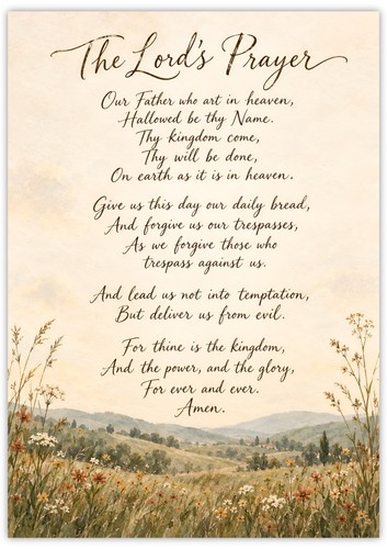 The lord prayer christian - lord's,