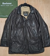 Barbour Bushman Leather Jacket