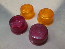 AUSTIN/MORRIS COMMERCIAL /SANKEY TRAILER LAMP LENSES SET 2 RED /2 AMBER NOS