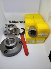 Logan, Atlas/Craftsman ER40 Chuck & Collets w/ 1-1/2"-8 adapter for 9"-12" lathe