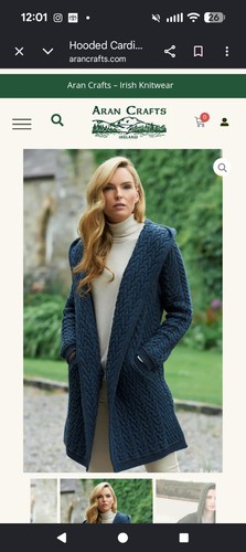 Aran crafts hooded - crafts, shawl