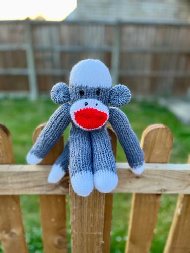 Sock monkey pattern - sock, addi