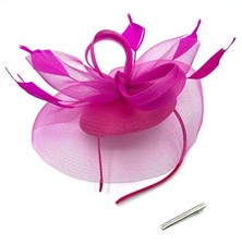 Ladies Feather Beak Clip / Aliceband Fascinator Weddings Races Royal Ascot
