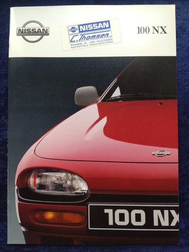 Nissan 100 brochure 1991 - nx, 2.1991