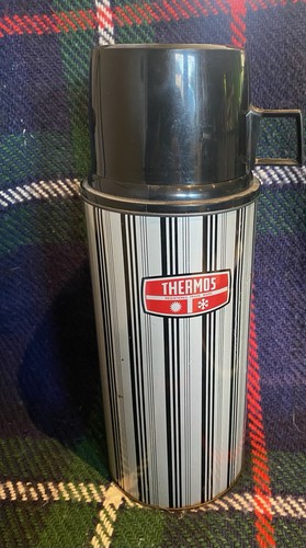 Vintage thermos flask large - vintage,