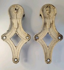 Pair Allith Prouty Co. No 2 Reliable Hanger Cast Iron Barn Door Rollers 1901