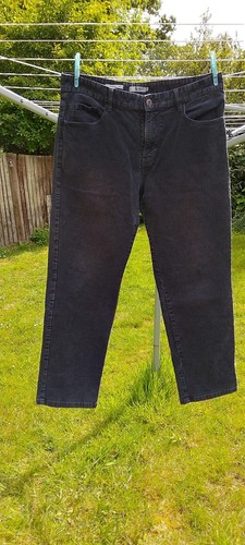 Men corduroy jeans - men's, blue