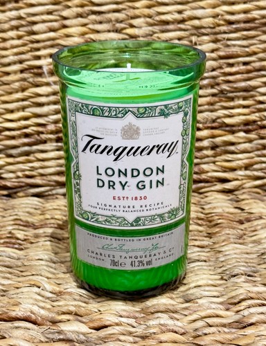 Candle tanqueray gin upcycled - candle,