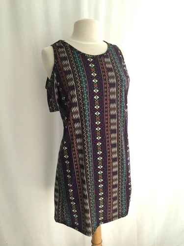 Cold shoulder dress multi - dress,