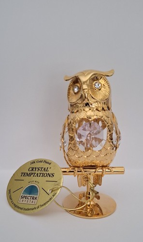 24k gold plated - plated, crystal