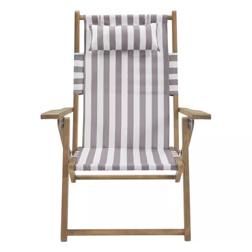Taupe striped wood - taupe, folding