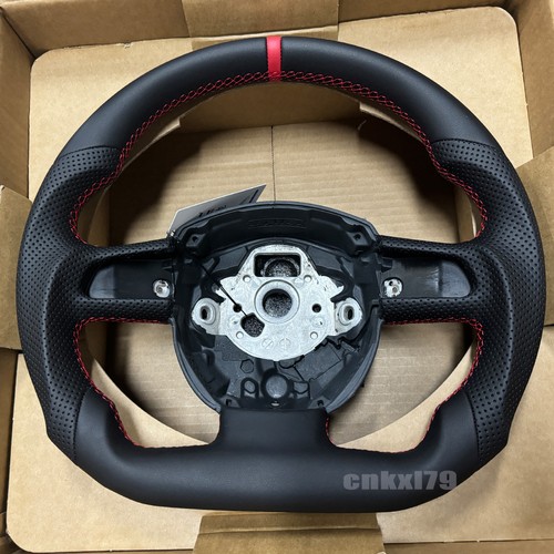 Leather flat steering - flat, wheel