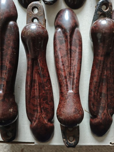 Birmite bakelite stair rods - bakelite,