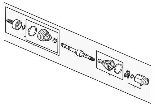 Genuine honda drive shaft - genuine,