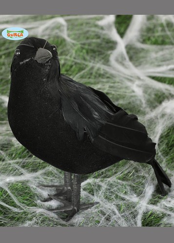 Halloween party black feather - black,