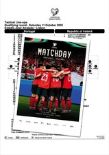 PORTUGAL v IRELAND 11 October 2025 Q WC-2026 FAN 16 pages + OFFICIAL LU