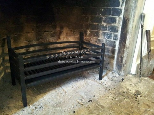 Rectory design fire basket - fire,