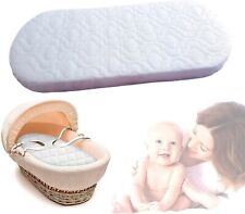 Baby Moses Basket Mattress Breathable Soft Extra Thick all Sizes