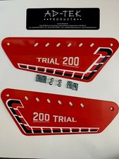 Fantic 200 REAR KICK Trials  Side Panels And Sticker Kit twinshock