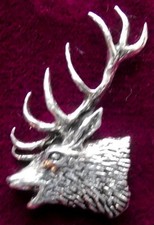 Pewter Hunting Roaring Stag