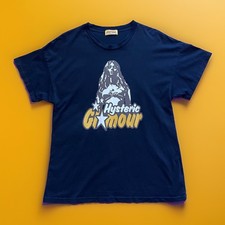 Hysteric Glamour Hys Girl Graphic Print Black T-Shirt One Size Oversized Y2K