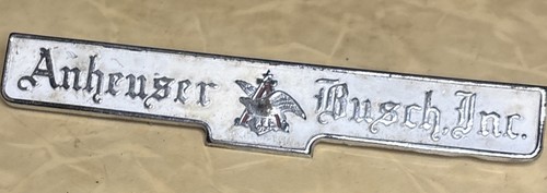 Vtg anheuser busch inc - anheuser, metal