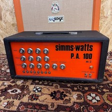 Vintage 1970 Simms Watts PA100